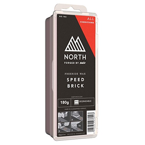 Swix North Speed Brick Universal Range Snowboard & Ski All Temp Wax, 180 g, rot von Swix