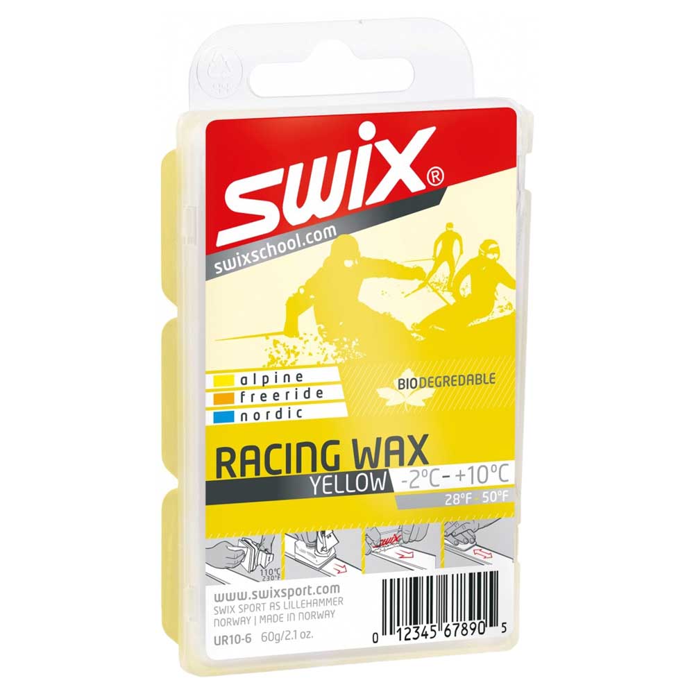 Swix Ur10 Bio Racing Wax 60 G Gelb,Weiß 60 g Swix Ur10 Bio Racing Wax 60 G Gelb,Weiß 60 g von Swix
