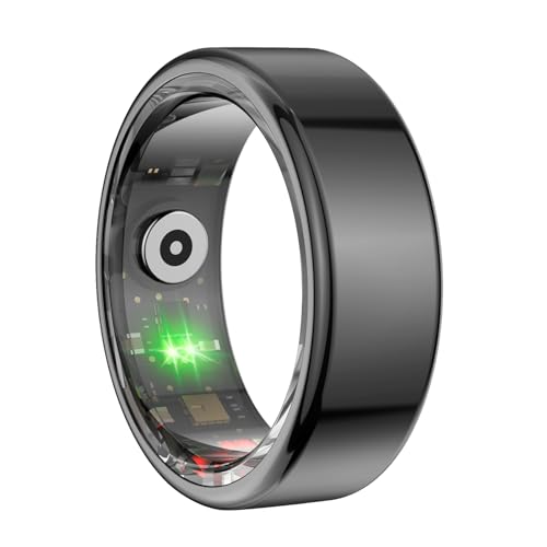 Gesundheits Tracker Smart Ring, Fitness Tracker Ring mit Schlafüberwachung, Wasserdichter Fitness Tracker Ring, Schrittzähler für Damen und Herren (Trüben) von Sxhlseller