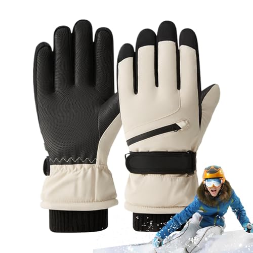 Syengery Fahrhandschuhe Herren, Winterhandschuhe Damen Herren,Winddichte Skihandschuhe - Damen-Handschuhe, warme fünflagige Thermo-Konstruktion, Fahrhandschuhe für Reisen, Klettern von Syengery