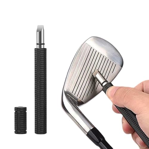 Golfschläger Rillenschärfer, Golf-Groove Sharpener Tool Geeignet für U & V-Grooves, Re-Grooving und Reinigungswerkzeug für verbesserte Leistung von Symphonyw