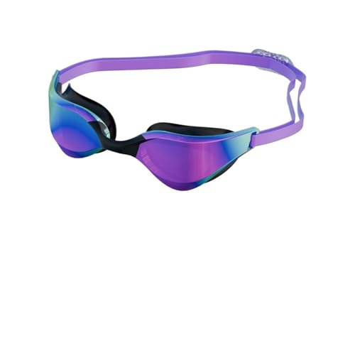 SynapSYA Einstellbare professionelle Schwimmbrille for Erwachsene Schwimmbrille for Männer und Frauen Professionelle HD Anti-Fog Silikonbrille Schwimmbrille(Purple) von SynapSYA