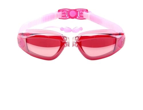 SynapSYA Schwimmbrille Schwimmbrille Galvanisieren Wasserdichte Silikonbrille Schwimmen Erwachsene Schwimmbrille(Pink) von SynapSYA