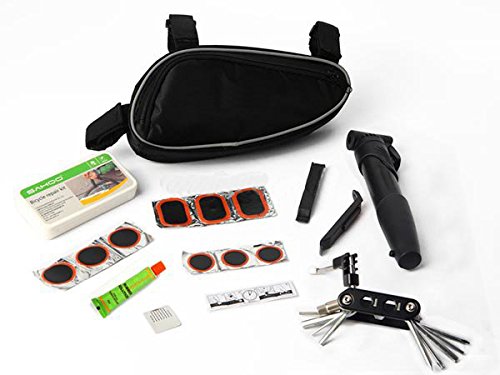 System-S Fahrradwerkzeug Reifen Flickzeug Fahrrad Notfall Reparatur Kit mit Luftpumpe System-S Fahrradwerkzeug Reifen Flickzeug Fahrrad Notfall Reparatur Kit mit Luftpumpe von System-S