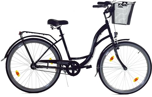 T&Y Trade 28 Zoll Kinder Mädchen City Fahrrad Mädchenfahrrad Bike Rad Nexus Nabenschaltung STVO Beleuchtung Rücktritt Reflex Schwarz 3 Gang von T&Y Trade