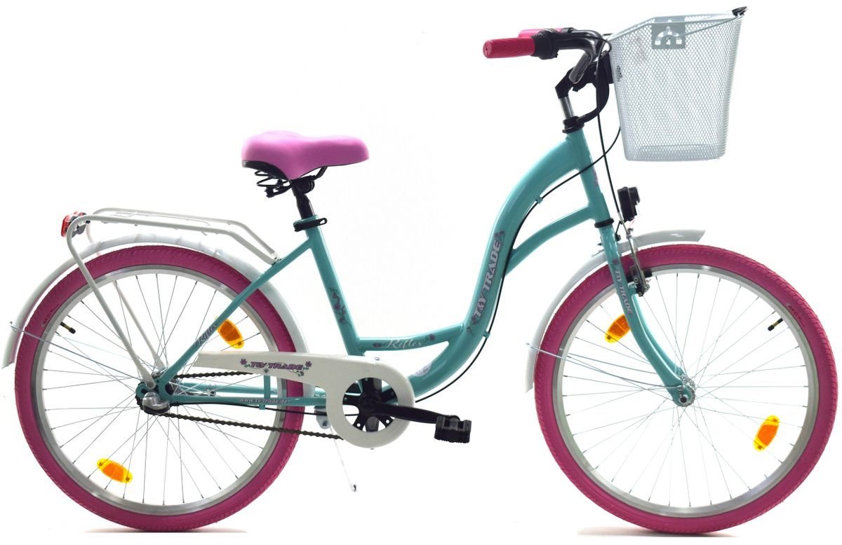 T&Y Trade Cityrad 24 Zoll Kinder Mädchen City Fahrrad Bike Rad NEXUS Reflex BMP 3 Gang, 3 Gang Shimano, Nabenschaltung, Rücktritt, Gepäckträger, Licht, 3 Nexus Gang, Seitenständer, Korb T&Y Trade Cityrad 24 Zoll Kinder Mädchen City Fahrrad Bike Rad NEXUS Reflex BMP 3 Gang, 3 Gang Shimano, Nabenschaltung, Rücktritt, Gepäckträger, Licht, 3 Nexus Gang, Seitenständer, Korb von T&Y Trade
