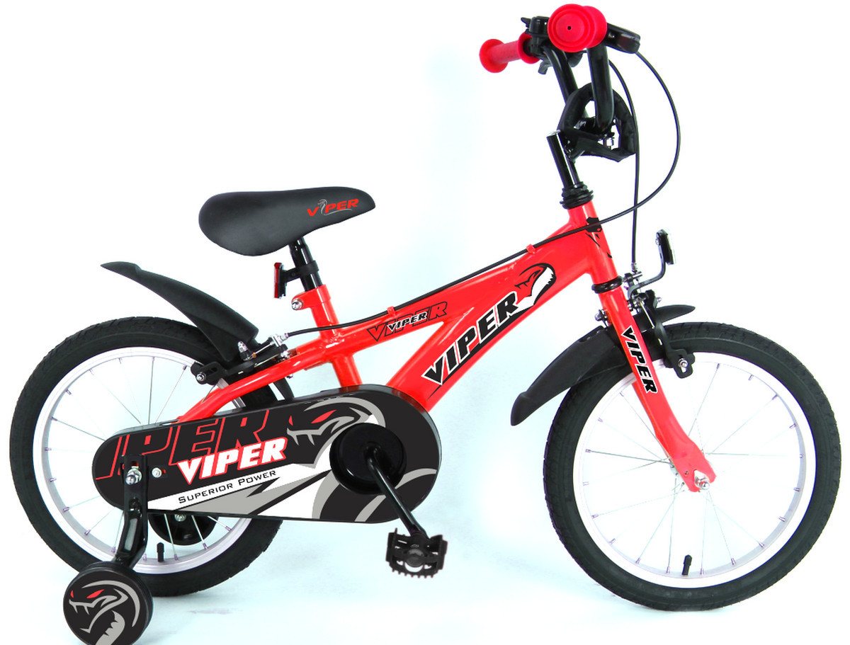 T&Y Trade Kinderfahrrad 18 Zoll Fahrrad Kinder Jungen Mädchen Kinderfahrrad Rad Bike VIPER ROT, Stützräder T&Y Trade Kinderfahrrad 18 Zoll Fahrrad Kinder Jungen Mädchen Kinderfahrrad Rad Bike VIPER ROT, Stützräder von T&Y Trade