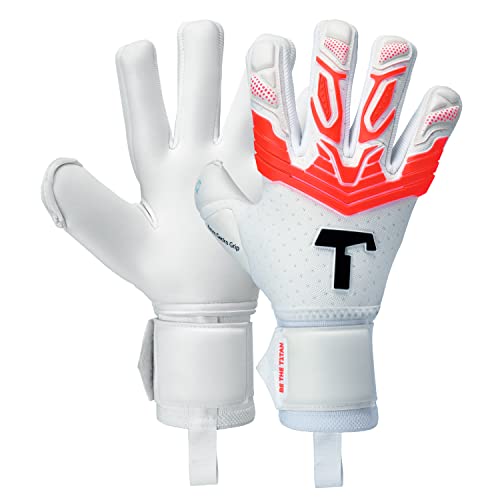 T1TAN Alien Infinity 2.0 mit Fingerschutz Torwarthandschuhe für Erwachsene, Fußballhandschuhe Unisex, Negative Cut und 4mm Profi Grip - Gr. 9 von T1TAN