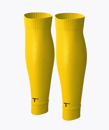 T1TAN Fußball Tube Stutzen - Herren, Damen und Kinder - Farbe gelb - Größe 35-38 von T1TAN