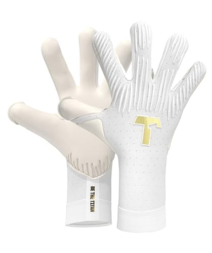 T1TAN Rebel 2.0 White-Out - Torwarthandschuhe Herren - Profi Fussballhandschuhe Erwachsene & Jugendliche - Die Handschuhe für Fußball und jeden Torwart - Größe 7 von T1TAN