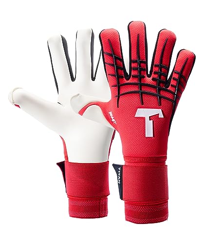 T1TAN Red Beast 3.0 - Torwarthandschuhe mit Fingerschutz - Fußballhandschuhe für Jugendliche & Erwachsene, Unisex - Negative Cut und 4mm Gecko Grip - Gr. 11 T1TAN Red Beast 3.0 - Torwarthandschuhe mit Fingerschutz - Fußballhandschuhe für Jugendliche & Erwachsene, Unisex - Negative Cut und 4mm Gecko Grip - Gr. 11 von T1TAN