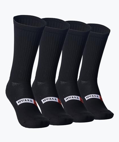 T1TAN Sport Socks 4X - Perfekter Halt für Herren, Damen und Kinder - Farbe schwarz - Größe 43-46 T1TAN Sport Socks 4X - Perfekter Halt für Herren, Damen und Kinder - Farbe schwarz - Größe 43-46 von T1TAN