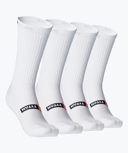 T1TAN Sport Socks 4X - Perfekter Halt für Herren, Damen und Kinder - Farbe weiß - Größe 39-42 T1TAN Sport Socks 4X - Perfekter Halt für Herren, Damen und Kinder - Farbe weiß - Größe 39-42 von T1TAN