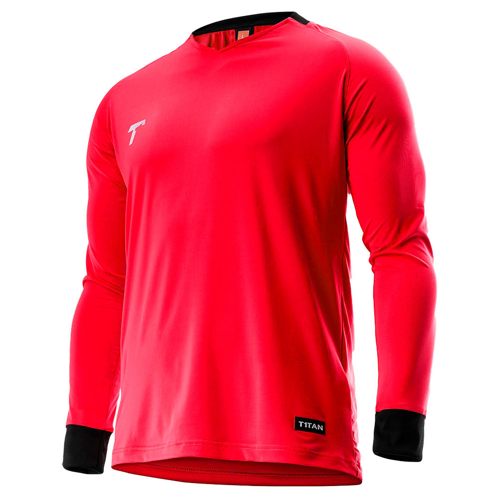 T1tan Goalkeeper Long Sleeve T-shirt Rot 2XL Mann von T1tan