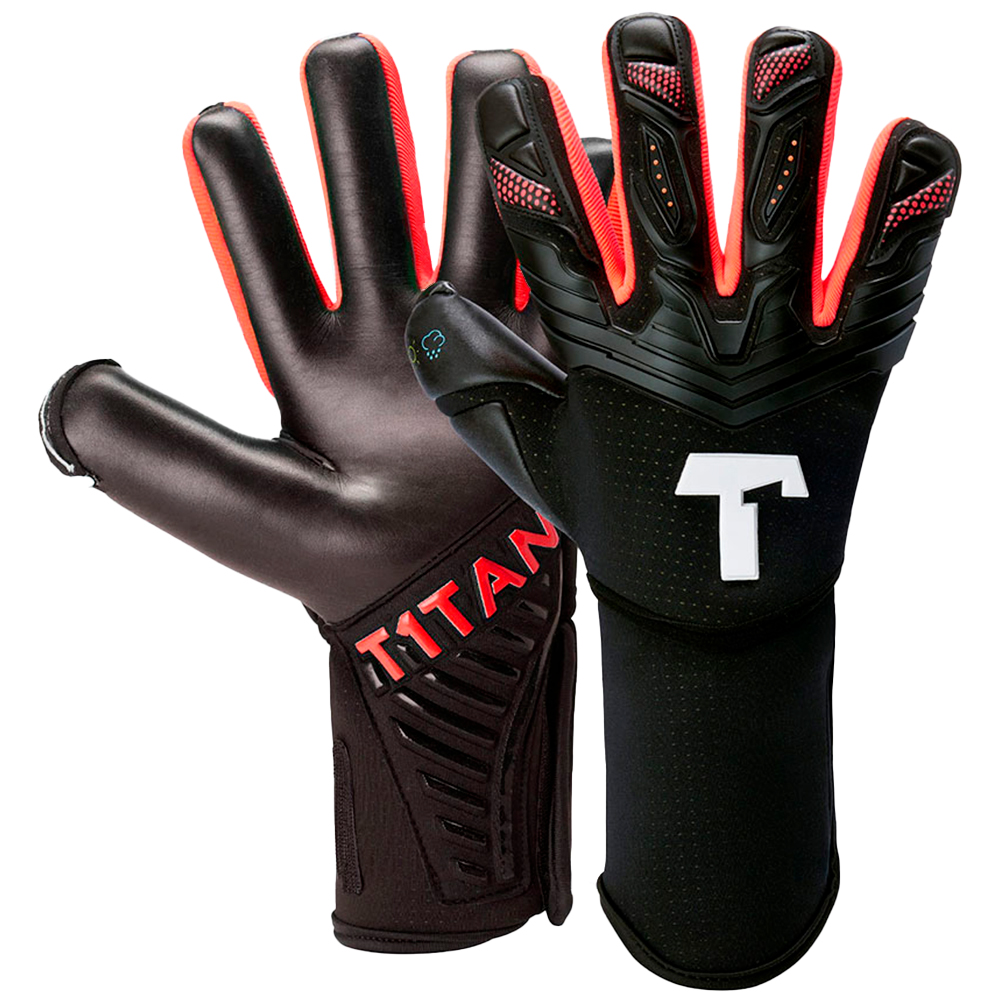 T1tan Alien Black Energy 2.0 Goalkeeper Gloves With Finger Protection Schwarz 9 von T1tan