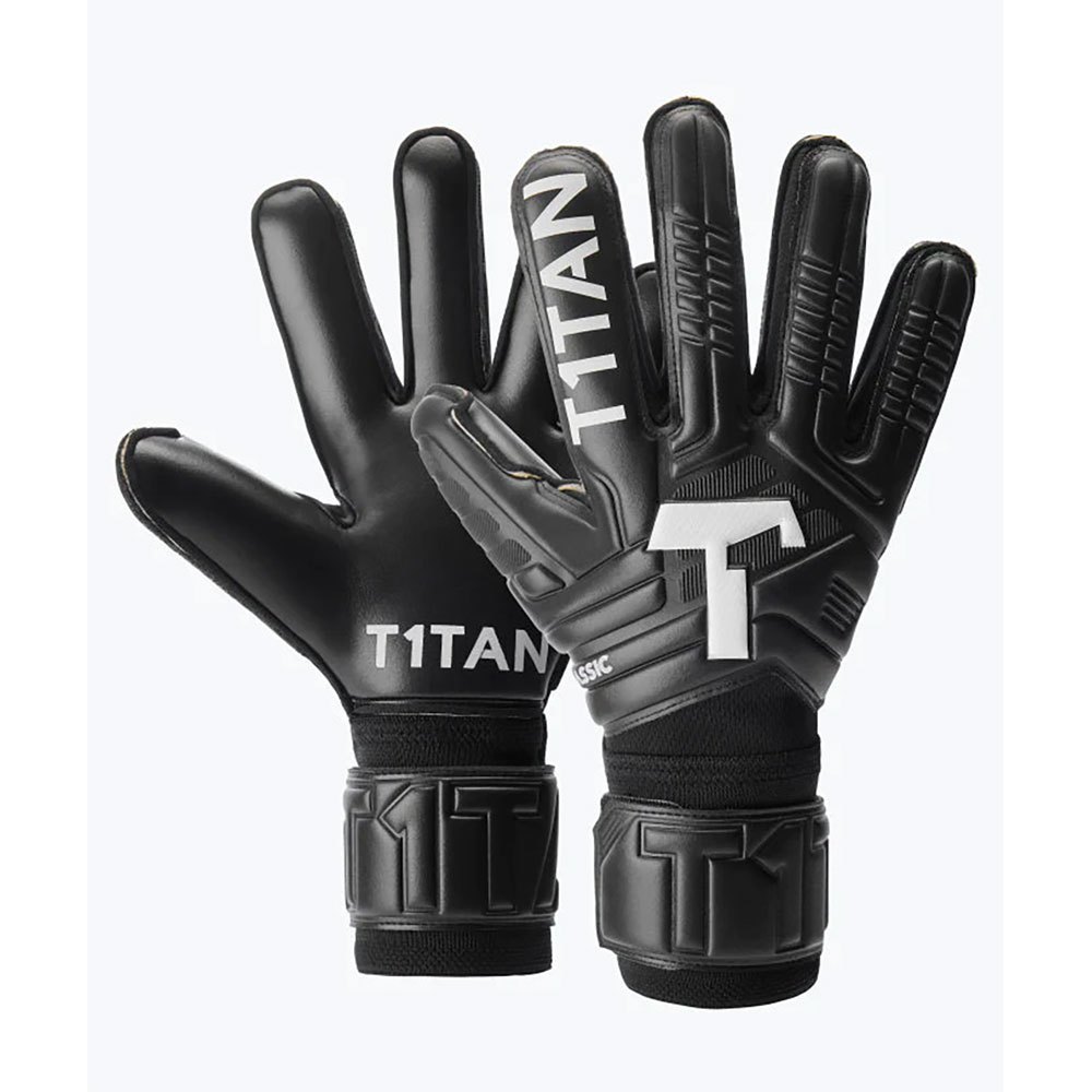 T1tan Classic 1.0 Black-out Goalkeeper Gloves Schwarz 10 von T1tan