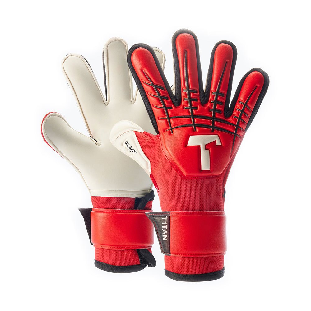 T1tan Red Beast 3.0 Junior Goalkeeper Gloves With Finger Protection Rot 6 T1tan Red Beast 3.0 Junior Goalkeeper Gloves With Finger Protection Rot 6 von T1tan