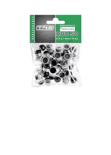 T4E Paintball Kugeln RUB 50, Munition Kaliber 0.50, 50 Stück, Rubberballs, schwarz T4E Paintball Kugeln RUB 50, Munition Kaliber 0.50, 50 Stück, Rubberballs, schwarz von T4E