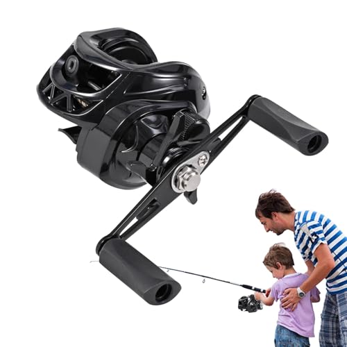 TABSIRAH Baitcaster-Angelrolle – Mehrzweck-Baitcaster-Rolle – benutzerfreundliche Angelrolle – Angelzubehör für Floßangeln, Angelaktivitäten von TABSIRAH