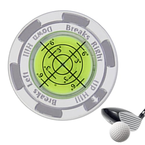 TABSIRAH Golf-Marker zum Putting Grün | Rostfreie Zinklegierung Glof Hat Clip Ballmarker | Präzisions-Golf-Putting-Lesehilfe, tragbares Golf-Zubehör für Golfliebhaber, Männer und Frauen von TABSIRAH