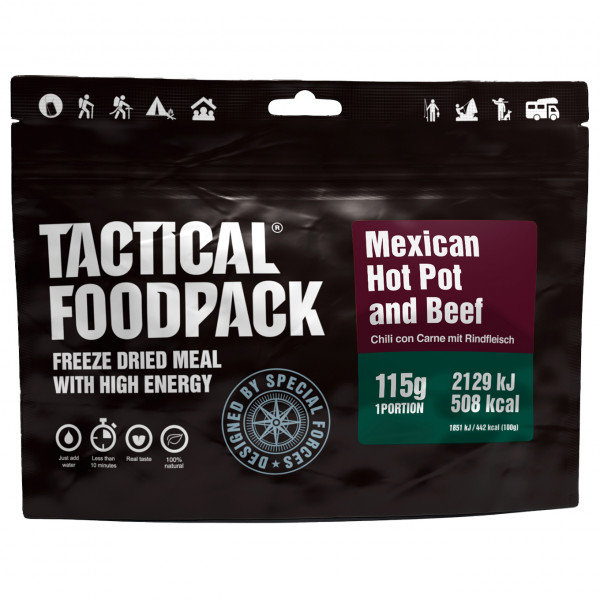 TACTICAL FOODPACK - Mexican Hot Pot and Beef Gr 115 g von TACTICAL FOODPACK