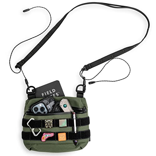 TACTICAL_GEEK Cache L2 EDC Sling Bag, 500D Nylon Crossbody Bag Organizer, Wasserdichter Reißverschluss EDC Molle Tasche, Rucksack, Umhängetasche für den Täglichen Wandertransport, Grün TACTICAL_GEEK Cache L2 EDC Sling Bag, 500D Nylon Crossbody Bag Organizer, Wasserdichter Reißverschluss EDC Molle Tasche, Rucksack, Umhängetasche für den Täglichen Wandertransport, Grün von TACTICAL_GEEK