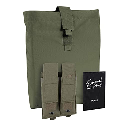 TACWRK x Tasmanian Tiger TT Dump Pouch + Tasmanian Tiger TT DBL Pistol Mag Pouch MKII + TACWRK Rubber Fun Patch - Bundle Depot-Sack + Magazin-Tasche + Rubber Morale Patch TACWRK x Tasmanian Tiger TT Dump Pouch + Tasmanian Tiger TT DBL Pistol Mag Pouch MKII + TACWRK Rubber Fun Patch - Bundle Depot-Sack + Magazin-Tasche + Rubber Morale Patch von TACWRK