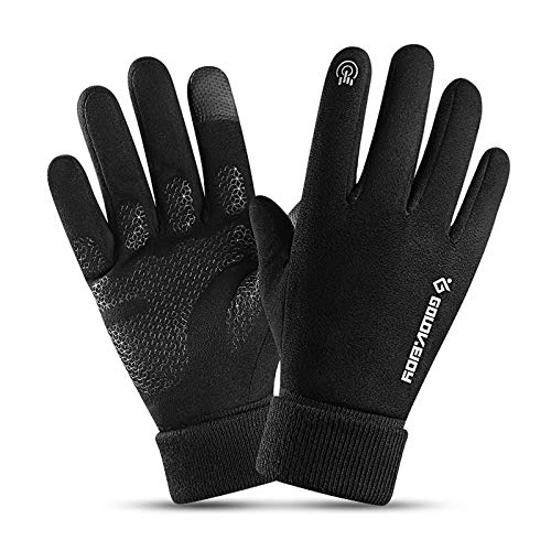 TAGVO Winter Lauf handschuhe,winddichte thermische Anti-Rutsch-Touchscreen-Handschuhe aus Wildleder, Kaltwetter Outdoor-Sport Camping Wandern Laufen Radfahren Radfahren Fahrhandschuhe für Damen Herren von TAGVO