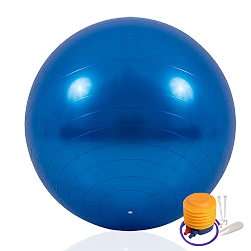 TAHUAON Anti-Burst und rutschfest, Gymnastikball, Yoga-Ball, Fitnessball, Geburtsball mit schneller Pumpe für Schwangerschaft, Fitness, Balance-Workout zu Hause, 65 cm von TAHUAON
