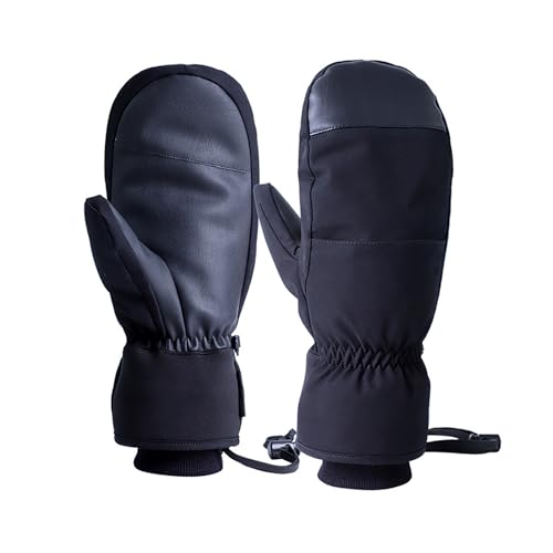 TAHUAON Winter Snowboard Fäustlinge Herren Damen - Warm Thinsulate Thermo Ski Fäustlinge mit integrierten Handschuhen 【M Schwarz】 TAHUAON Winter Snowboard Fäustlinge Herren Damen - Warm Thinsulate Thermo Ski Fäustlinge mit integrierten Handschuhen 【M Schwarz】 von TAHUAON