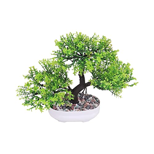 Künstlicher Bonsai-Baum, künstliche Pflanze, Bonsai, kleiner simulierter Baumtopf mit Steinpflanzen, künstliche Blumen, Bürotisch, Topfornamente, Heim- und Gartendekor, künstliche Pflanze im Topf, von TAIYUESHAN