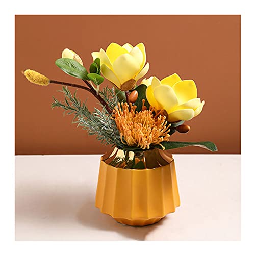 TAIYUESHAN Künstliche Blumen, Simulationsblumenstrauß-Set, Meeting, Wohnzimmer, Esstisch, Kunstblumen, Trockenblumen, Foto-Requisiten, Dekorationen (Orange A) von TAIYUESHAN