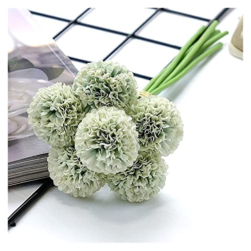 TAIYUESHAN Künstliche Blumen Dekor, 6 Stück/Bündel, Mini-Chrysanthemen-Blumenkugel, Seide, künstliche Blumen für die Hochzeitsdekoration (GA) von TAIYUESHAN