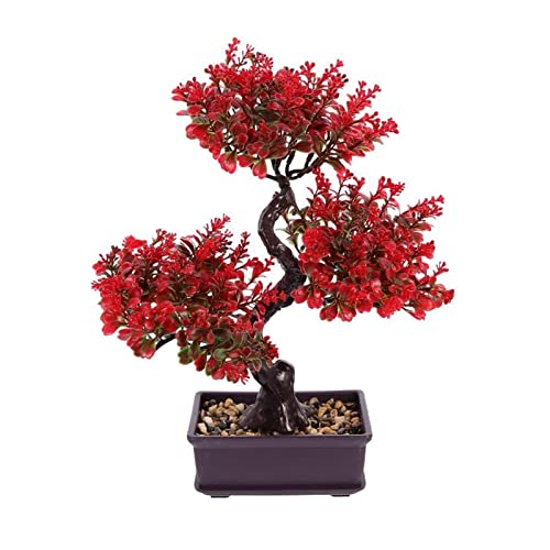 TAIYUESHAN Künstlicher Bonsai-Baum, künstlicher Bonsai-Baum, Kunstsimulation, Mini-Topfblume, grün, für den Schreibtisch, Innenbereich, dekorative Kunstpflanze im Topf, künstliche Pflanzen von TAIYUESHAN