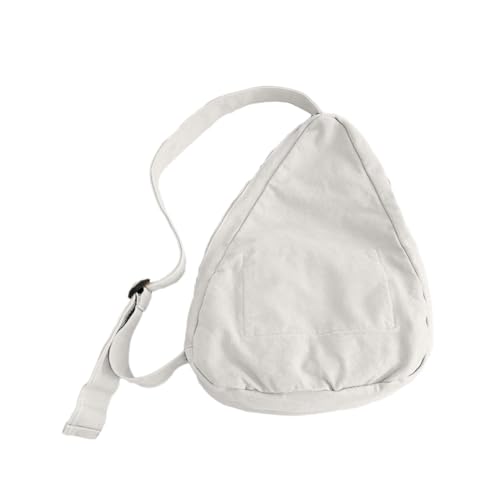 TAKOXIA 2023 Hüfttasche aus Segeltuch, modische Gürteltasche, Brusttasche für Damen und Herren, vielseitige Umhängetasche, große Kapazität, weiß, As shown in the figure von TAKOXIA