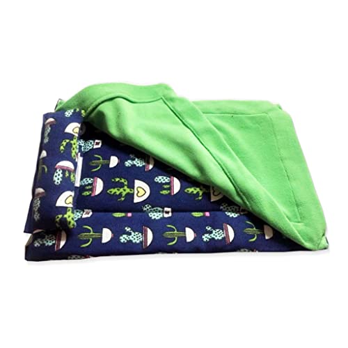 TAKOXIA Schlafsack mit tropischem Kaktus-Druck, Schlafsack, mit Decke, Kissen, Käfig für Bartagamen, Gecko von TAKOXIA