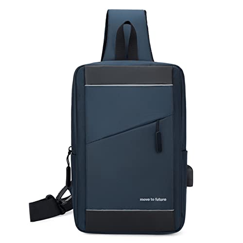 TAKOXIA Tasche für Damen und Herren, lässige Hüfttaschen mit USB-Ladeanschluss, reflektierende Streifen, Umhängetasche, Schultertasche, Hüfttasche, Schultertasche, Schultertasche, Schultertasche, von TAKOXIA