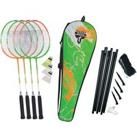 TALBOT/TORRO Badmintonset Talbot Torro Badminton-Set 4-Attacker Plus, Kolmplettset mit 4 Schläger, 3 Federbälle, komplette Netzgarnitur, in wertiger Tasche, 449414 TALBOT/TORRO Badmintonset Talbot Torro Badminton-Set 4-Attacker Plus, Kolmplettset mit 4 Schläger, 3 Federbälle, komplette Netzgarnitur, in wertiger Tasche, 449414 von TALBOT/TORRO