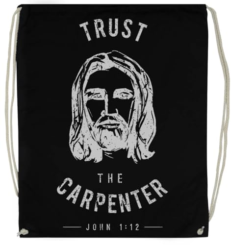 Dare to Wear Trust The Carpenter Schwarzer Sportbeutel Mit Kordelzug von TAMBOOTEE