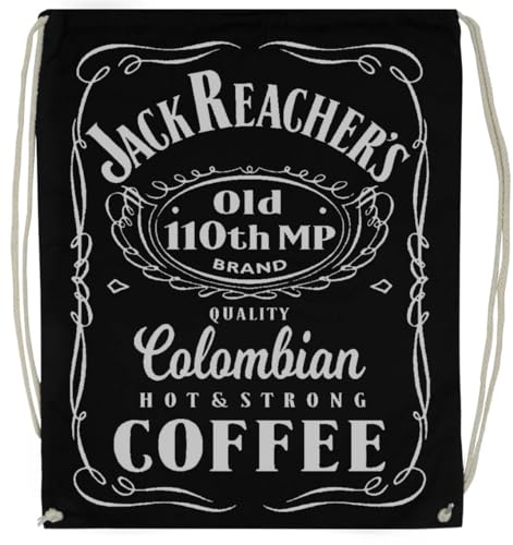 Jack Reacher 110th Mp Coffee Schwarzer Sportbeutel Mit Kordelzug von TAMBOOTEE