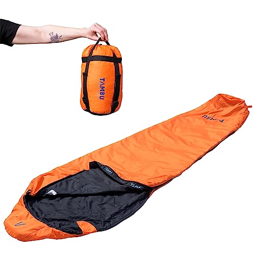TAMBU OFRA - Mumienschlafsack 3°-16°C für Erwachsene 80x225cm - Ultraleichter Schlafsack Outdoor aus PFC-freiem Polyester - Schlafsack kleines Packmaß - Sleeping Bag für Camping & Reise-Aktivitäten TAMBU OFRA - Mumienschlafsack 3°-16°C für Erwachsene 80x225cm - Ultraleichter Schlafsack Outdoor aus PFC-freiem Polyester - Schlafsack kleines Packmaß - Sleeping Bag für Camping & Reise-Aktivitäten von TAMBU