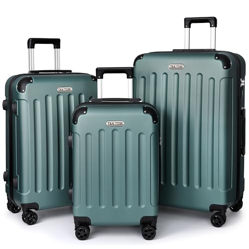 TANTOMI Koffer Set 3 Teilig Hartschale, Kofferset, Gepäck-Sets Trolley Koffer Handgepäck, Reisekoffer mit Rollen, Koffer mit Codeschloss Teleskopgriff, Hartschalenkoffer für Reisen Geschäft TANTOMI Koffer Set 3 Teilig Hartschale, Kofferset, Gepäck-Sets Trolley Koffer Handgepäck, Reisekoffer mit Rollen, Koffer mit Codeschloss Teleskopgriff, Hartschalenkoffer für Reisen Geschäft von TANTOMI
