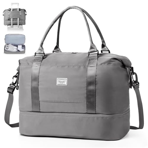 TAN.TOMI Reisetasche Handgepäck,Sporttasche Damen,46x23x32 cm,Handgepäck Tasche Weekender Bag wasserdichte Reisetasche Duffle Bag Trainingstasche Kliniktasche Geburt Geeignet Urlaub Camping von TAN.TOMI