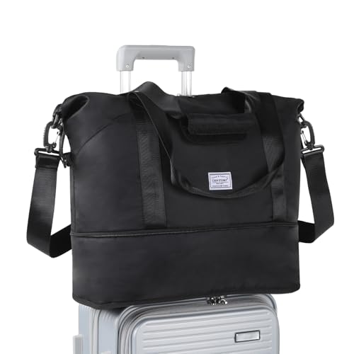 TANTOMI Reisetasche Damen 42x23x40 cm, Weekender Bag Sporttasche Damen,Handgepäck Tasche Reisetasche Faltbar wasserdichte Duffle Bag Trainingstasche Kliniktasche Geburt Geeignet Urlaub Camping TANTOMI Reisetasche Damen 42x23x40 cm, Weekender Bag Sporttasche Damen,Handgepäck Tasche Reisetasche Faltbar wasserdichte Duffle Bag Trainingstasche Kliniktasche Geburt Geeignet Urlaub Camping von TANTOMI