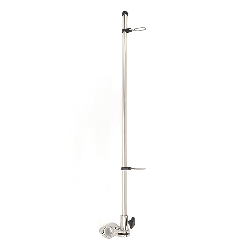 TANIQIACA Marine-Fahnenmast aus Edelstahl 304 zur Schienenmontage – 560 mm Länge, passend für Rohre von 22,2 mm bis 25 mm, ideal für Boote, Yachten und Wohnmobile von TANIQIACA