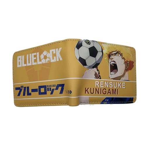 TANSHOW Blue Lock Geldbörse Kann Kreditkarten Bargeld Burable Clutch Anime Geldbörse für Männer Frauen aufnehmen (14) von TANSHOW