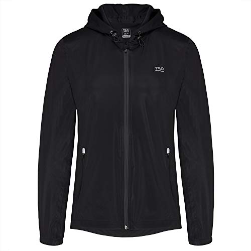 TAO Wind- und wasserdichte Damen Laufjacke | Nachhaltig & fair Lune Black 40 TAO Wind- und wasserdichte Damen Laufjacke | Nachhaltig & fair Lune Black 40 von TAO
