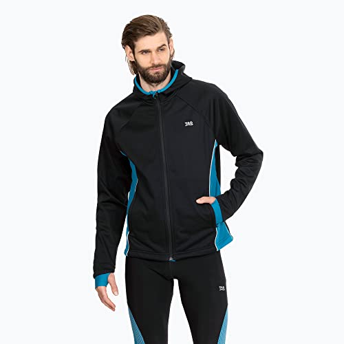 TAO Atmungsaktive Herren Laufjacke mit Kapuze | Nachhaltig & fair Edvin Black L TAO Atmungsaktive Herren Laufjacke mit Kapuze | Nachhaltig & fair Edvin Black L von TAO