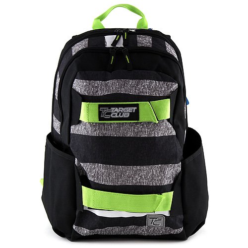 Target Kinder-Rucksack 16210, Grau/Grün/Schwarz von TARGET