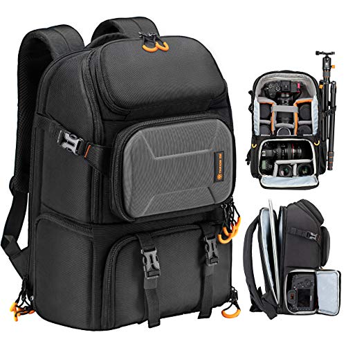 TARION Kamerarucksack Groß Fotorucksack Spiegelreflex: DSLR SLR Kameratasche mit 15,6 Zoll Laptopfach Wasserdicht Regenhülle für Spiegelreflexkameras Digital Objektive Stative PBL TARION Kamerarucksack Groß Fotorucksack Spiegelreflex: DSLR SLR Kameratasche mit 15,6 Zoll Laptopfach Wasserdicht Regenhülle für Spiegelreflexkameras Digital Objektive Stative PBL von TARION